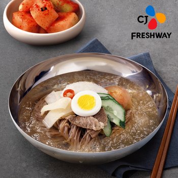 [CJ프레시웨이] 이츠웰 평양냉면 10인분 / 면 10팩 + 육수 10팩