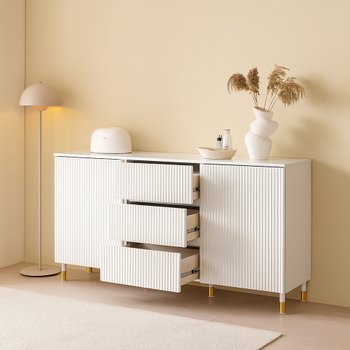 보루네오 갤러리 템바보드 1500 3서랍+양문도어 멀티수납장 AX457R