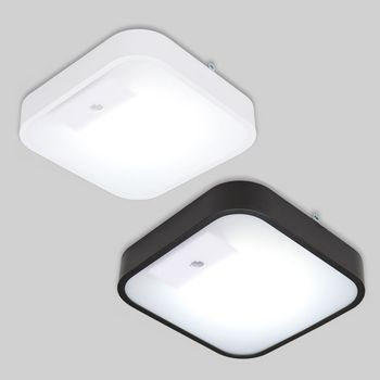 LED JF14YS19 현관등 센서조명 6.5K 국산 주광 15W 화이트 블랙