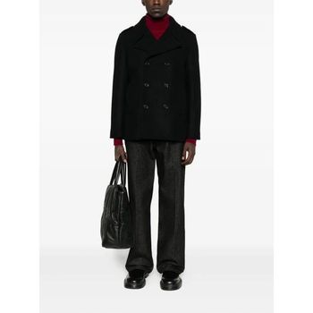 더블 브레스티드 긴팔 코트 블랙 76064 9Y060W 1000 151102020