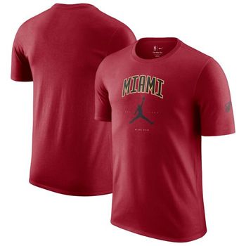 [해외] 1234363 나이키 NBA [마이애미 히트] Jordan Brand Unisex Essential Cities Red