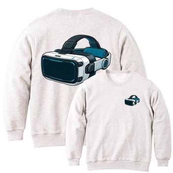맨투맨앞뒤 게임 VR헤드셋 리얼 아트 AI 그림 남녀공용 전사이즈