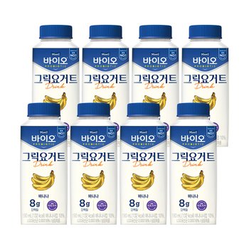 바이오 그릭요거트 드링크 바나나 190ML 8개