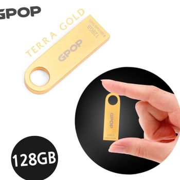 메모리 유에스비 대용량 캐릭터 케이스 듀얼 테라골드 메탈 USB 128G GPOP메모리