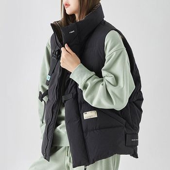 조끼 MVNO7043 패딩 로고 버클 포인트 넓은 암홀