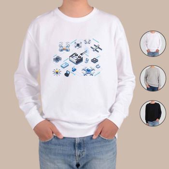 남자맨투맨 맨투맨 전색상 배달세상속으로 드론 무인 디자인