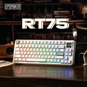 [해외] 에포메이커 EPOMAKER RT75 객제화 기계식 키보드 탈부착 스크린 다기능노브 핫스왑 83키배열