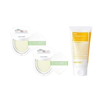 셀라보 워터 다이브 선쿠션 시즌2 23g x2 + 메디필 비건 콜라겐 클렌징폼 120ml