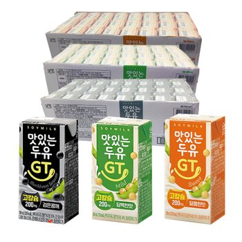 남양 맛있는두유 GT 3종 선택 검은콩깨 담백한맛 달콤한맛 190ml x 24팩/48팩