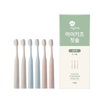 그린핑거 마이키즈 칫솔3단계X6P