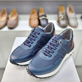 323042 밴드형 데일리 4CM굽 남성 스니커즈 네이비 미셸 by  LEE70645