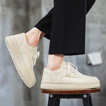 남성 키높이 베이지 데일리룩 남자단화 남자운동