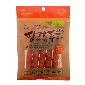 핫도그 DH06ZG83 아침애 닭고기.고구마 120g 닭고기 핑거푸드