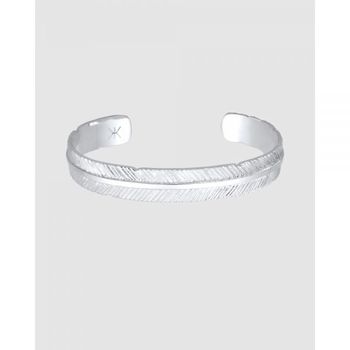 Kuzzoi 쿠조이 아이코닉 익스클루시브 - 남성 팔찌 뱅글 깃털 925 스털링 실버 7346016