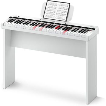 [해외] 독일 도너 키보드 피아노 입문용 1882629 Donner Elektronisches Keyboard Klavier 61 Tasten Le