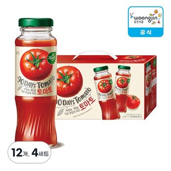 자연은 토마토 병 180ml 12개 4세트