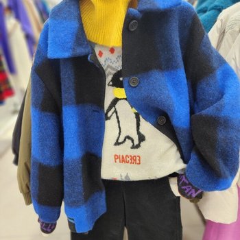 포브스 체크 점퍼 BAJPA4461 BL_IC