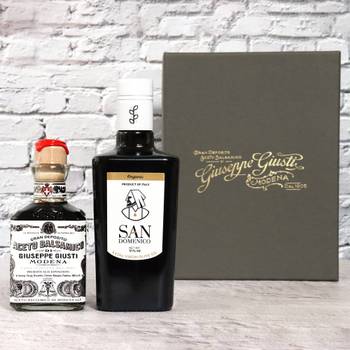 [신세계백화점]주세페주스티 1메달 큐빅 발사믹 식초 250ml + 산도메니코 유기농 엑스트라버진 올리브오일 500ml[매장출고/해피콜불가]