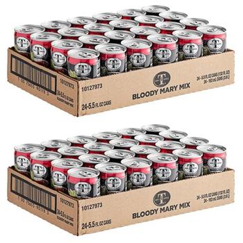 [해외직구] 미스터앤미세스티 블러디 메리 믹스 오리지날 캔 163ml 24입 2팩 Mr n Mrs T Bloody Mary Mix Can