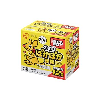 [해외] 아이리스 오야마(IRIS OHYAMA) 일회용 핫팩 포카포카 가족 붙이는 레귤러 480매(PKN-30HR)