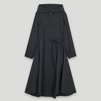 [코데즈컴바인] 후드 풀집업 제천벨트 원피스 (CLA-OP502W2)