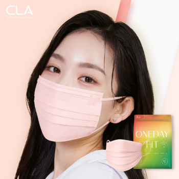 CLA 클라 원데이핏 라이트 덴탈 MB필터 컬러 마스크 150매 대형 중형
