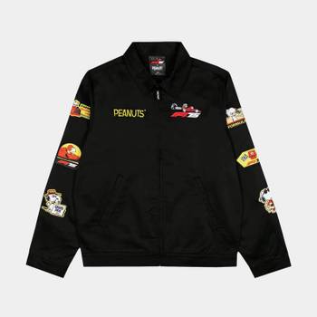 [해외] Insomniac F1 x Peanuts Mechanics 풀 집업 맨즈 라이프 자켓 블랙 검F175PEANMJB