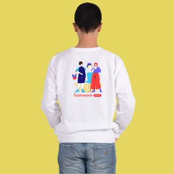 맨투맨 화이트 프리랜서 디지털노마드 온택트 디자인