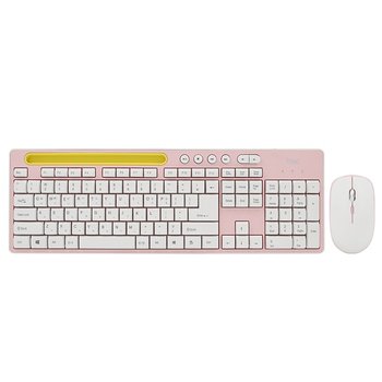 TGIC TGC-MK320 키보드 마우스 세트 핑크