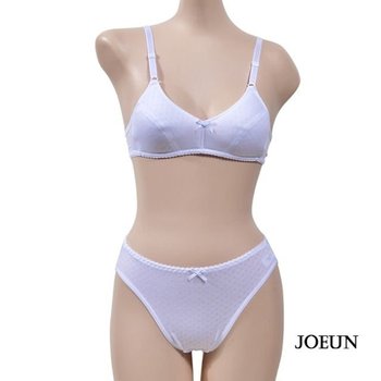 조은 2단계 은은한 브라팬티세트 매쉬도트 A컵 주니어 WFH6XY9