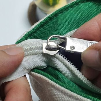 수선 고리형 만능 지퍼고리 손잡이 실버 5P