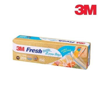 고품질 3M 후레쉬 지퍼백 20매입 FZ232 대형 비닐팩 위생팩 비닐백 ...