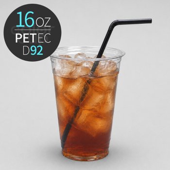 480ml(16온스) PET 92파이 EC 투명컵 1000개