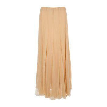 [해외배송] 끌로에 플로우 플리츠 하이웨이스트 실크 스커트 CH25WJU20 0016H6