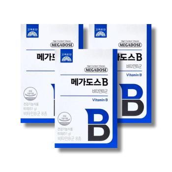 고려은단 메가도스B 비타민B군 850mg 60정 3박스 /wb (S47589826)