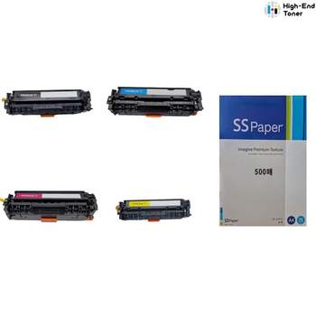 재생토너 IC93ZS93 캐논 LBP 7200Cd 4색 프린터 리필 교체.