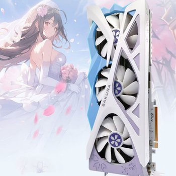 [해외] YESTON 예스톤 라데온 RX9070 GRE 12G D6 사쿠라 그래픽카드 관부가세 포함