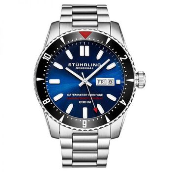 [해외] Stuhrling Original 스투어링 오리지널 아쿠아다이버 오토매틱 블루 다이얼 남성용 시계 8001681