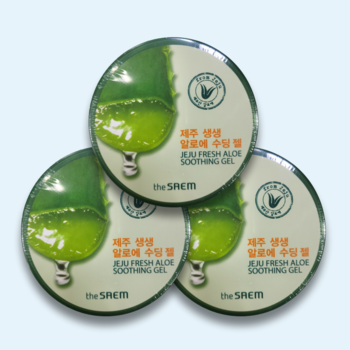 더샘 제주 생생 알로에 수딩젤 300ml 3개