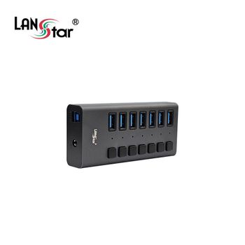 USB3.0 906GYT02 7포트 고속 허브 유전원 서지보호 LS-UH307
