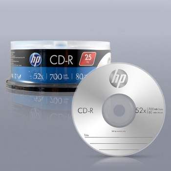 HP Media CD R 52x 700MB 25p 케익 케이스