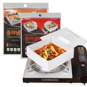 버너가열 VP66TA96 캠핑용 라면조리기 종이냄비 쿡인페이퍼