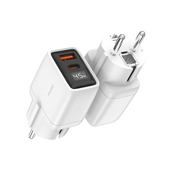 45W GaN 2포트 C타입 USB PD PPS 고속 충전기 아이폰 갤럭시 애플워치 갤럭시워치 충전 여행용