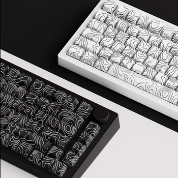 [해외] MONSGEEK 몬스긱 M1 V5S 알루미늄 무선 기계식 키보드 등고선 키캡 8000mAh Gasket구조 파아노축