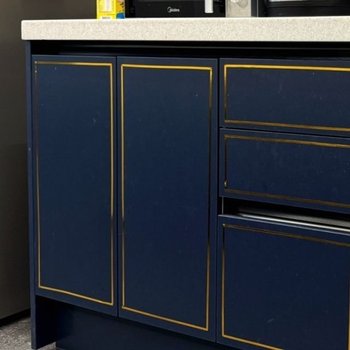 거울 베이직 벽지 띠몰딩 테이프 올데이 골드 (WFH5QFE)