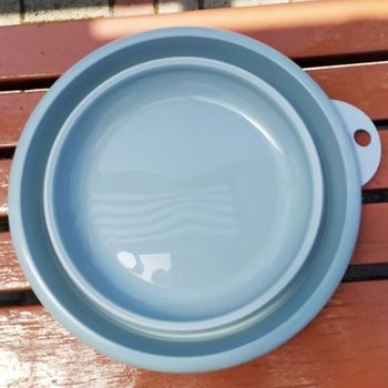 다용도바가지 접이식 세수 야외캠핑 후크걸이 자바라바가지 28cm