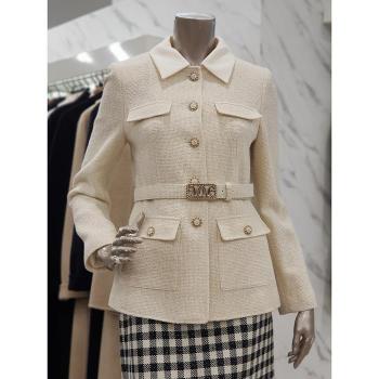 미니멈 세이브존01 배색 카라넥 트위드 자켓 MXDAWJ9100_A (S45794473)