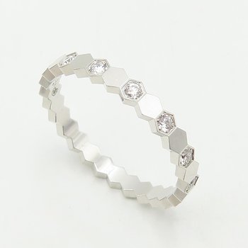 [중고] 고이비토 쇼메 비 드 쇼메 세미 파베 14P 반지 58689wp