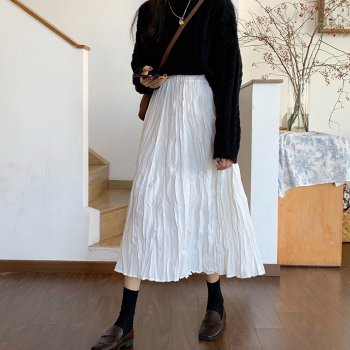 나르시 밴딩주름 엉클스커트_S0817