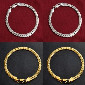 실버 패션 커플 포인트 체인 팔찌 뱅글팔찌 학생팔찌 여자팔찌 링팔찌 실팔찌 끈팔찌